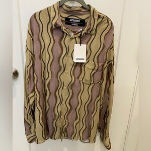JACQUEMUS
Simon printed men’s woven shirt NWT, size 54 XXL. Fits more like an XL
